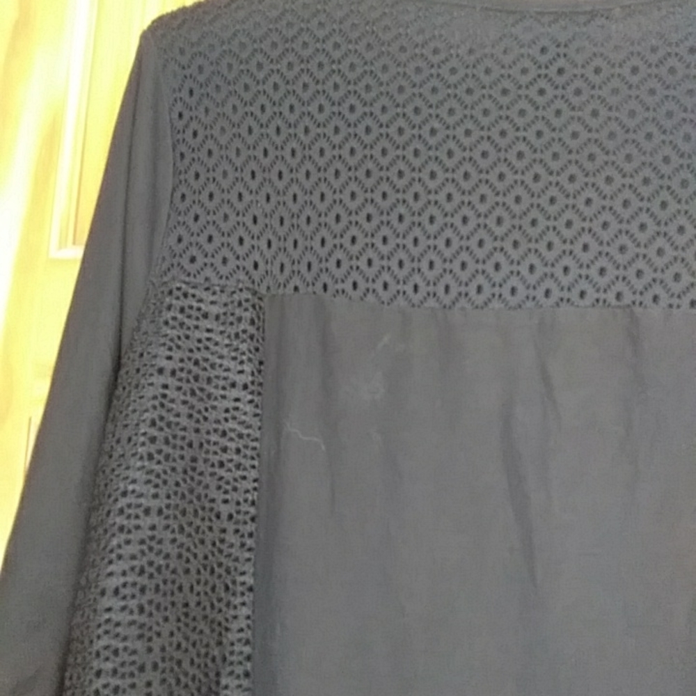 Style & Co 2X Lace and Ruffle Tunic - Picture 8 of 11